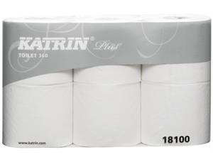 Toalettpapir Katrin 360 2-lag 50 meter (pakke à 6 ruller) 